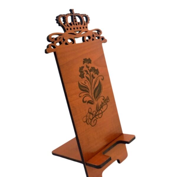 10 Adet Portatif Telefon Tablet Tutucu Aparatı Sabitleyici Masa Üstü Ahşap Telefon Tutacağı