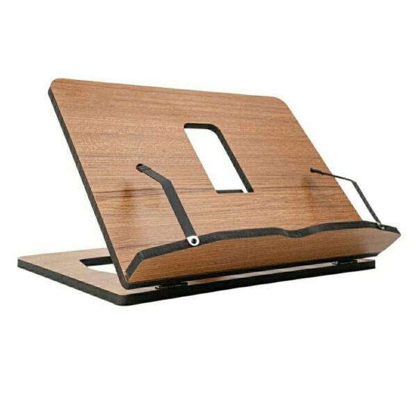 Ahşap Tablet Telefon Tutucu Ayarlanabilir Kitap Okuma Sehpası Standı Rahle