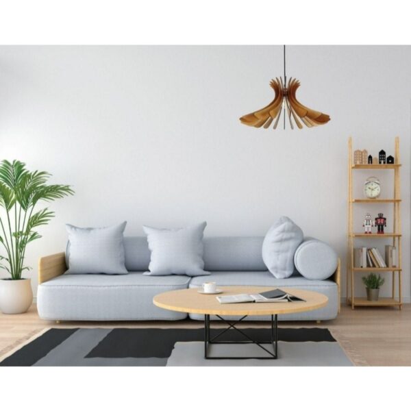 Windsrf Modern Tasarım Doğal Ahşap Mdf 3d Rustik Ahşap Avize