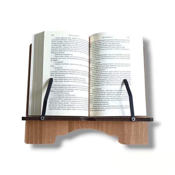 Hüma Ahşap Tablet Telefon Tutucu Ayarlanabilir Kitap Okuma Sehpası Standı Rahle