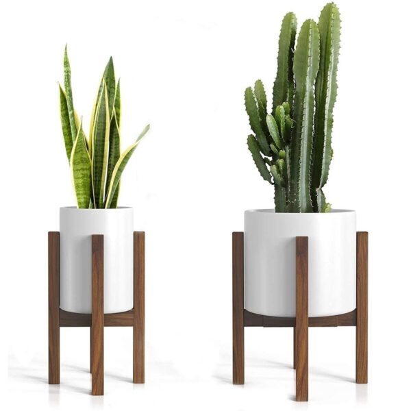 Saksılık Ahşap Çiçeklik 2'li Set