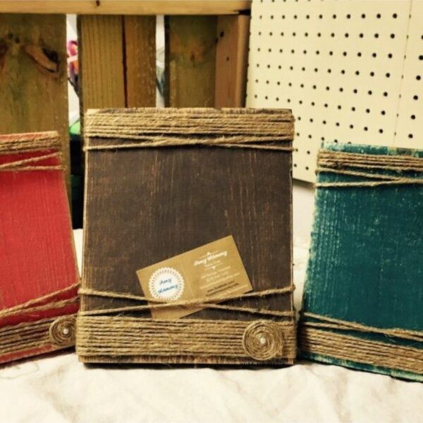 Ahşap Jüt Ipli Fotoğraf Resim Çerçeve (masa Üstü Ve Duvara Monte)