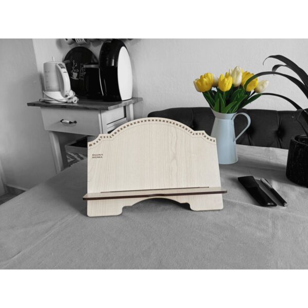 Hüma Ahşap Tablet Telefon Tutucu Ayarlanabilir Kitap Okuma Sehpası Standı Rahle