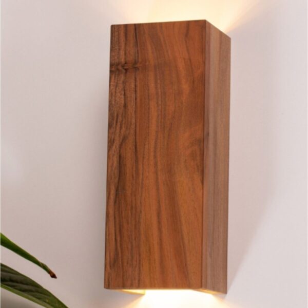 Hüma Tasarım Yansıtma Tasarımlı Çift Yönlü Ahşap Salon Duvar Aplik Avize