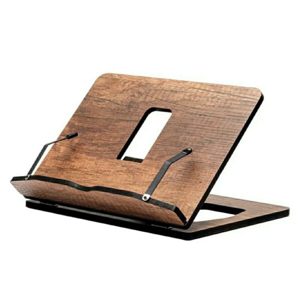Ahşap Tablet Telefon Tutucu Ayarlanabilir Kitap Okuma Sehpası Standı Rahle