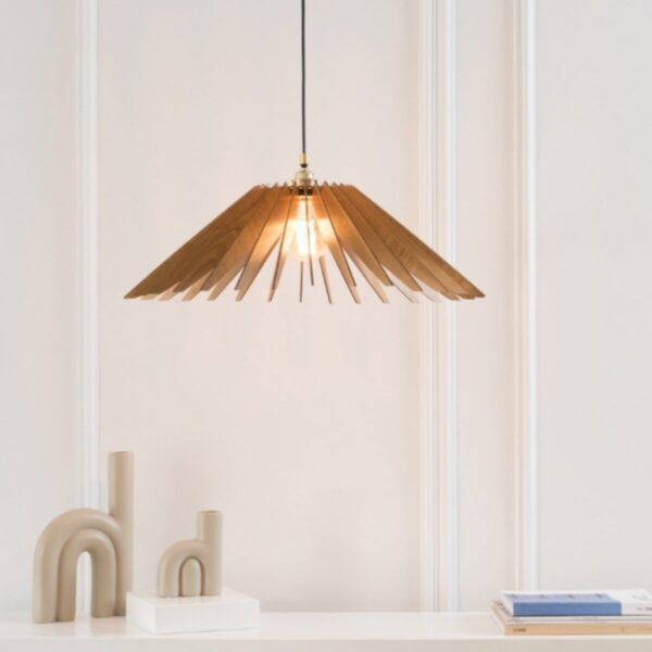 Modern Tasarım Doğal Ahşap Mdf 3d Lazer Kesim Rustik Salon Avize