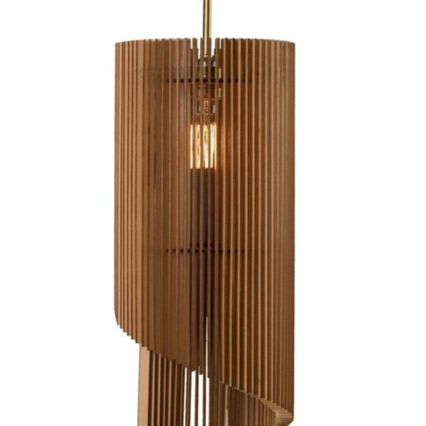 Modern Tasarım Doğal Ahşap Mdf Lazer Kesim Rustik Salon Avize