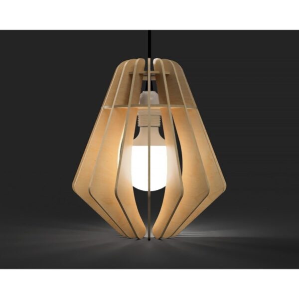 Modern Tasarım Doğal Ahşap Mdf 3d Lazer Kesim Rustik Salon Avize