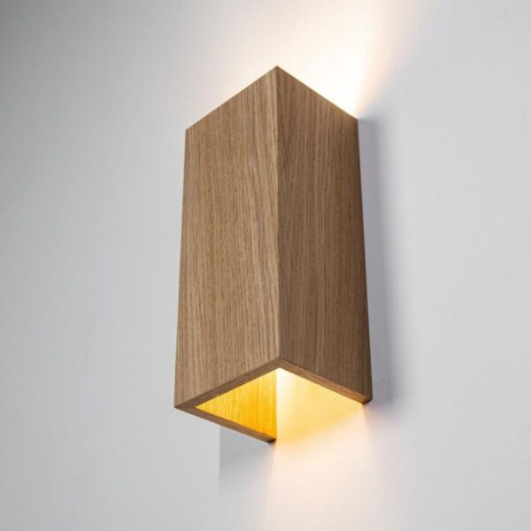 Hüma Tasarım Yansıtma Tasarımlı Çift Yönlü Ahşap Salon Duvar Aplik Avize