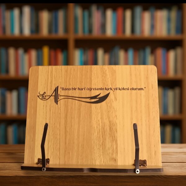 Masaüstü Kitap Okuma Standı Kuran Rahlesi Tablet Standı Hafız İçin Hediye Öğrenci İçin Hediye İsim Yazılabilir Kişiselleştirilebilir
